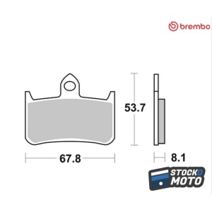 Plaquettes de frein BREMBO...