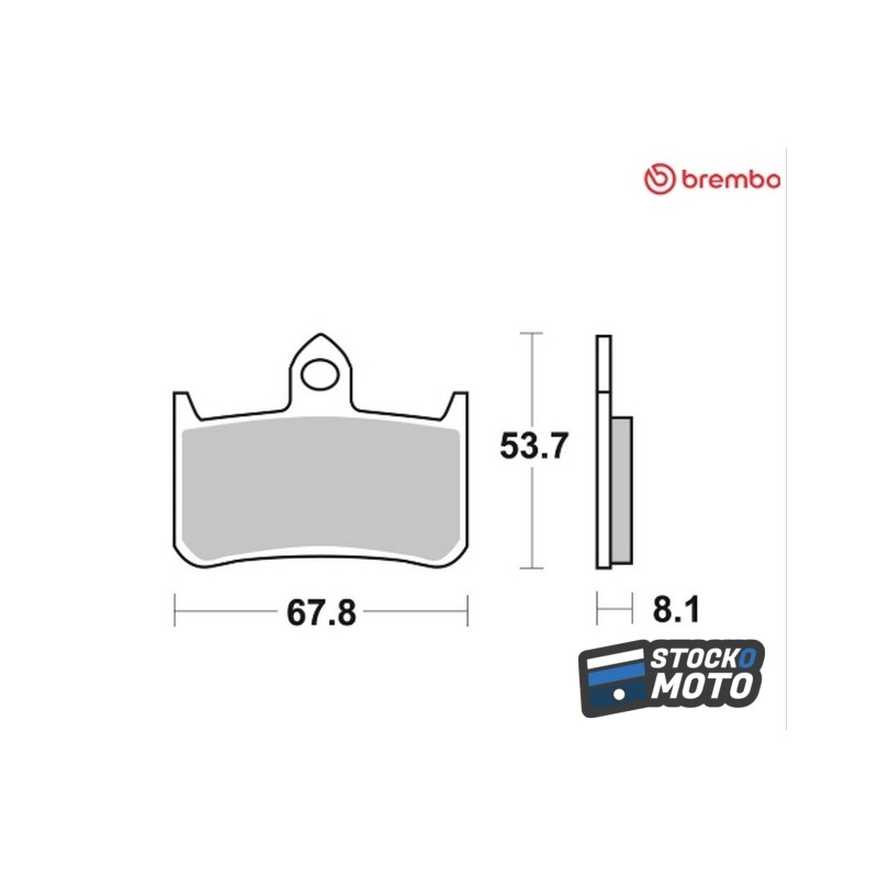 Plaquettes de frein BREMBO route métal fritté - 07HO28SA HONDA CBR 900 RR FIREBLADE (SC33)