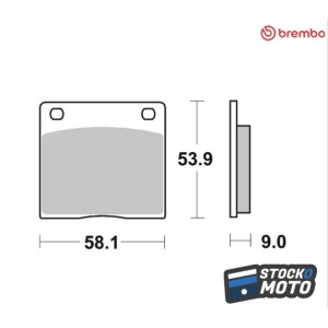 Plaquettes de frein BREMBO...