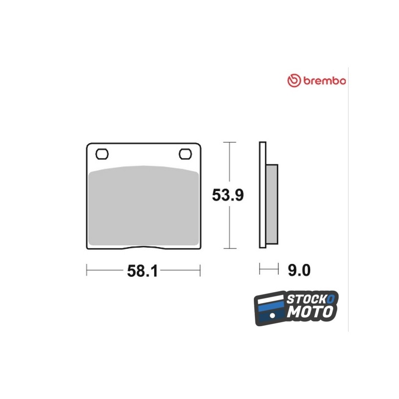Plaquettes de frein BREMBO route carbone céramique - 07KS0207