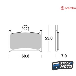 Plaquettes de frein BREMBO...