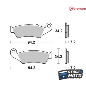 Plaquettes de frein BREMBO...