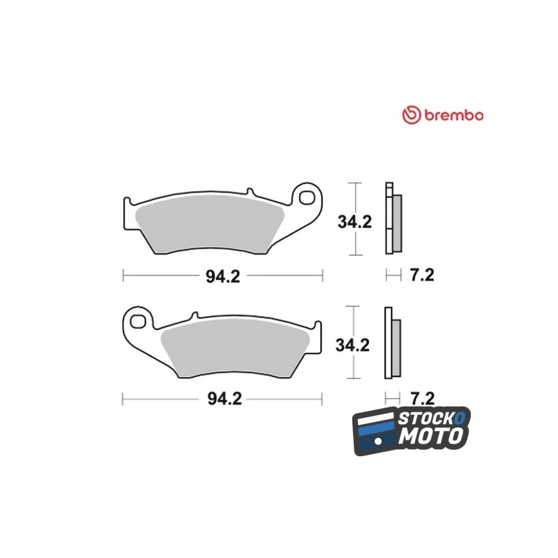 Plaquettes de frein BREMBO route carbone céramique - 07KA1705