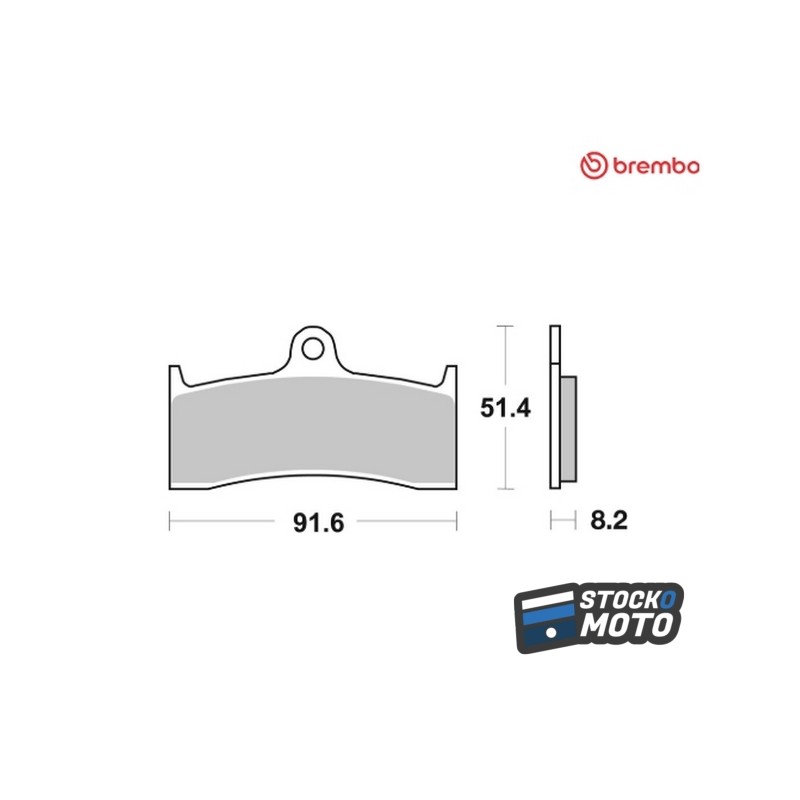 Plaquettes de frein BREMBO route carbone céramique - 07KA2009