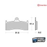 Plaquettes de frein BREMBO route carbone céramique - 07KA2009