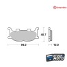 Plaquettes de frein BREMBO route carbone céramique - 07YA3408 YAMAHA	XV 125 VIRAGO (5AJ)