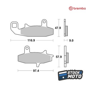 Plaquettes de frein BREMBO...