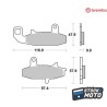 Plaquettes de frein BREMBO route carbone céramique - 07SU1509