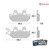 Plaquettes de frein BREMBO route métal fritté - 07YA25SA YAMAHA XT 500 E de 1990 à 1996.