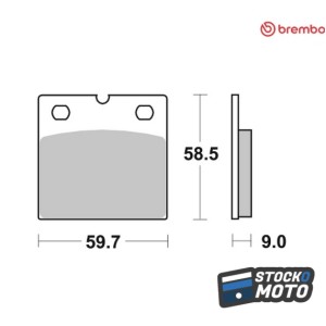 Plaquettes de frein BREMBO...