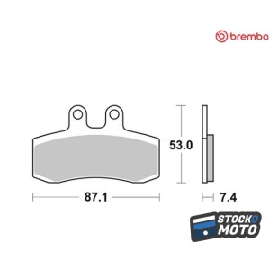 Plaquettes de frein BREMBO...