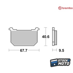 Plaquettes de frein BREMBO...