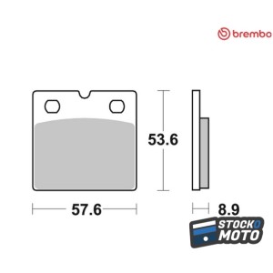 Plaquettes de frein BREMBO...