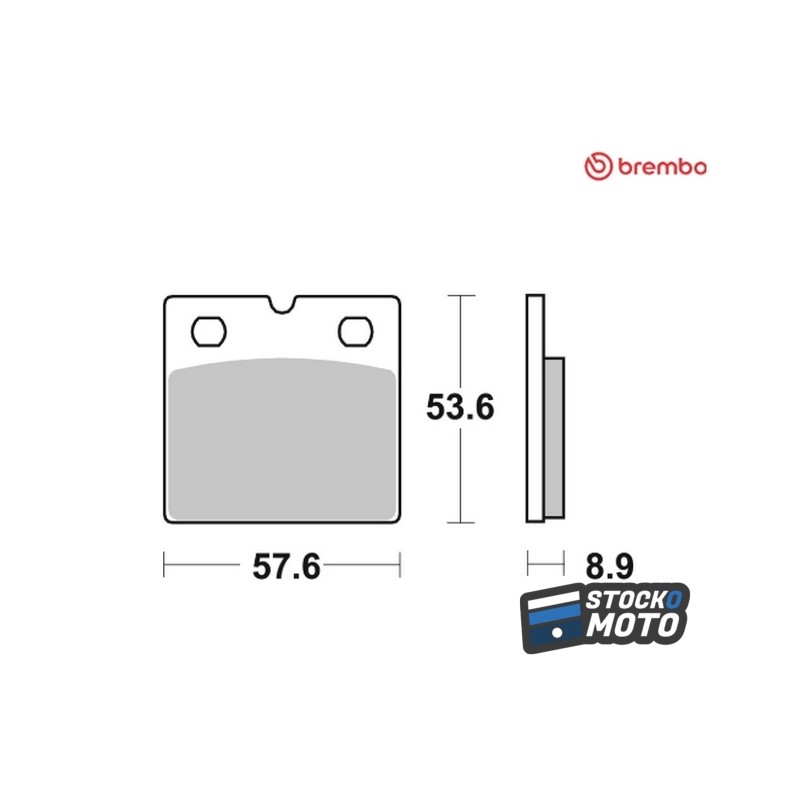 Plaquettes de frein BREMBO route carbone céramique - 07BB2107 BMW K 75 (0562)	750 de 1989 à 1996