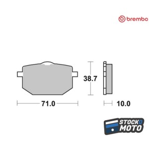 Plaquettes de frein BREMBO...
