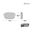 Plaquettes de frein BREMBO route métal fritté - 07YA18SA YAMAHA XT 600 Z TENERE de 1986 à 1990