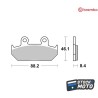 Plaquettes de frein BREMBO route carbone céramique - 07HO2307 HONDA	VFR 750 F INTERCEPTOR (RC24) de 1986 1987
