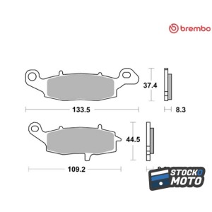 Plaquettes de frein BREMBO...