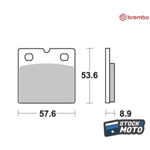 Plaquettes de frein BREMBO...