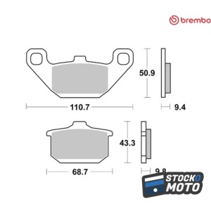 Plaquettes de frein BREMBO...