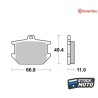Plaquettes de frein BREMBO route carbone céramique - 07YA0309 YAMAHA	SR 500 de 1980 à 1986