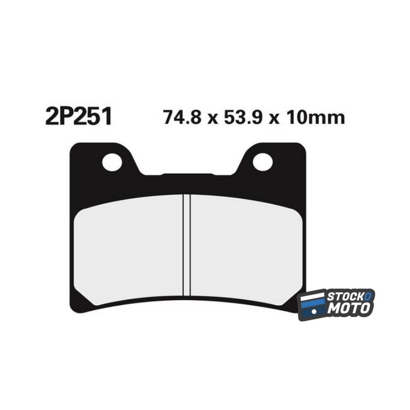 Plaquettes de freins Nissin route semi-métallique - 2P-251NS V-MAX