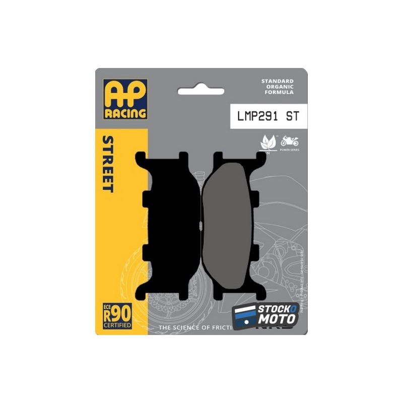 Plaquettes de frein LMP291ST BRAKE PADS ORGANIC YAMAHA FZ6 de 2004 à 2007.