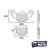 Plaquettes de frein SEMC-BREMBO-07KA07 Kawasaki Kmx 200 de 1988