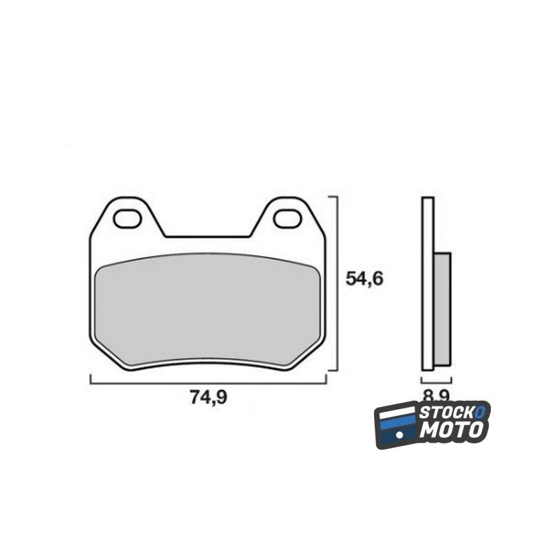 Plaquettes de frein SEMC-BREMBO-07BB25 arrière BMW K 1200 LT 99 BM11
