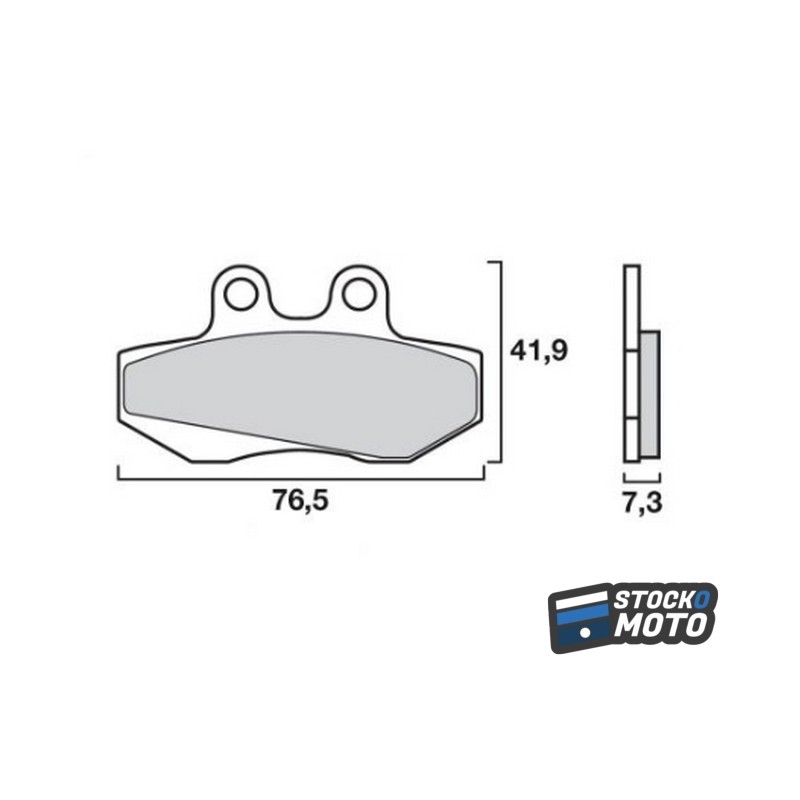 Plaquettes de frein SEMC-BREMBO-07GR14