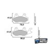 Plaquettes de frein SEMC-BREMBO-07YA22 YAMAHA TZ 125 W 94 TZ 250 W 1989