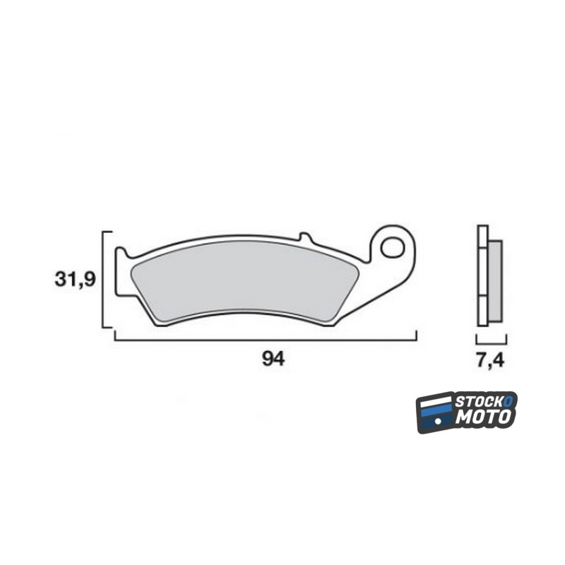 Plaquettes de frein SEMC-BREMBO-07HO25 CR125 250 500 1987 à 1994 HO24