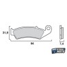 Plaquettes de frein SEMC-BREMBO-07HO25 CR125 250 500 1987 à 1994 HO24