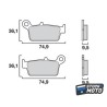 Plaquettes de frein SEMC-BREMBO-07HO02 HONDA XR 400 R 1996