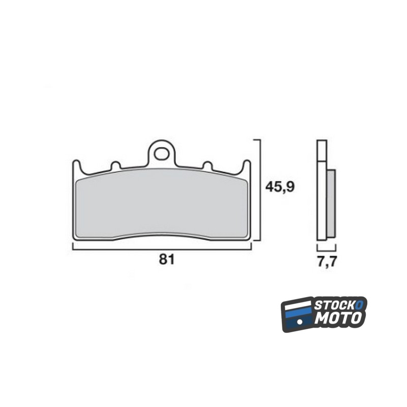 Plaquettes de frein SEMC-BREMBO-07KA26 avant ZRX 400 1999 BMW R1150 ROADSTER KA27