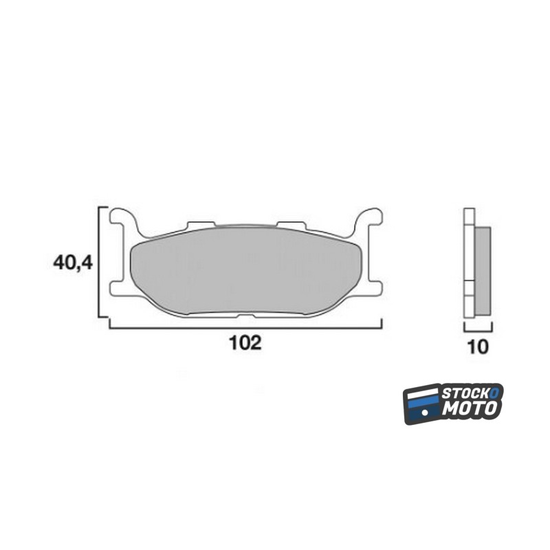 Plaquettes de frein SEMC-BREMBO-07YA27 YAMAHA XJ600 92-98 XV1100 XJ 900 XV535 TMAX YA27