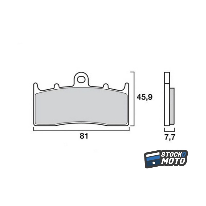 Plaquettes de frein SEMC-BREMBO-07KA26 avant ZRX400 1999 BMW R1150 ROADSTER KA27 M2
