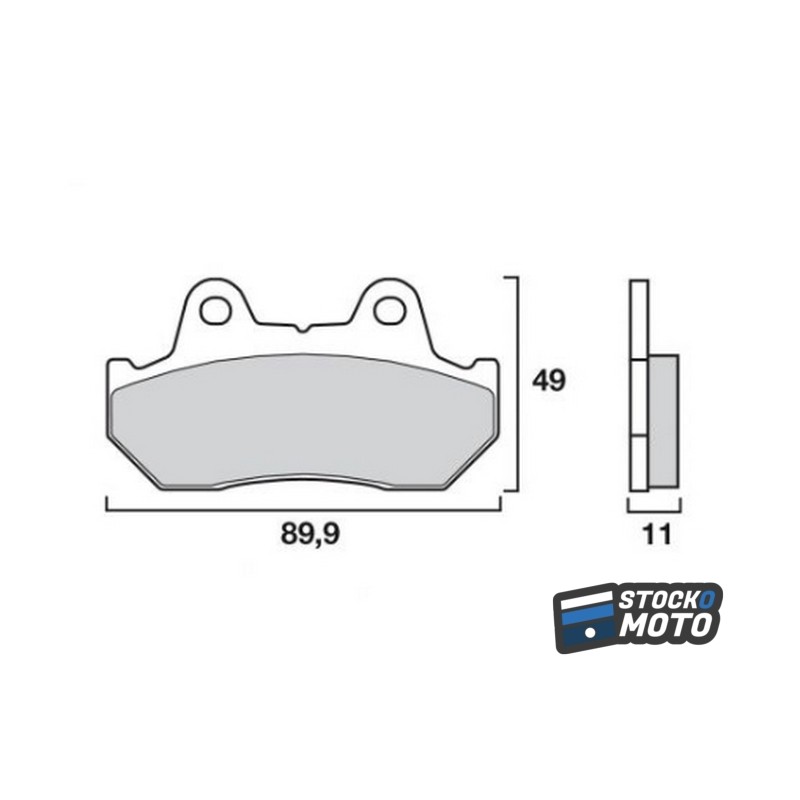 Plaquettes de frein SEMC-BREMBO-07HO1010 TRANSALP VFR 750 VT 600 SHADOW avant HO11 EP 11
