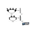Plaquettes de frein BENDIX MX/Quad métal fritté - MO310