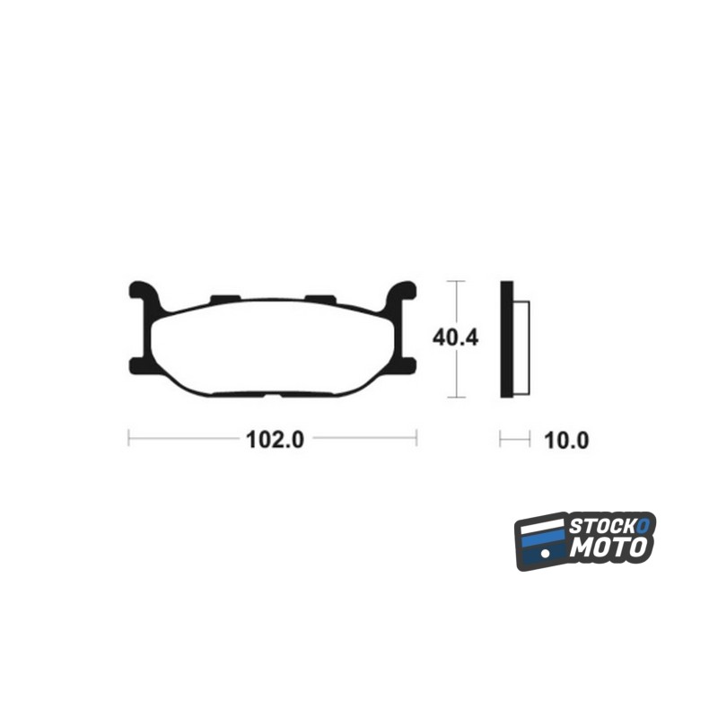 Plaquettes de frein BENDIX - MF163
