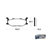 Plaquettes de frein BENDIX - MF163