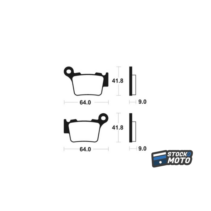Plaquettes de frein BENDIX MO291