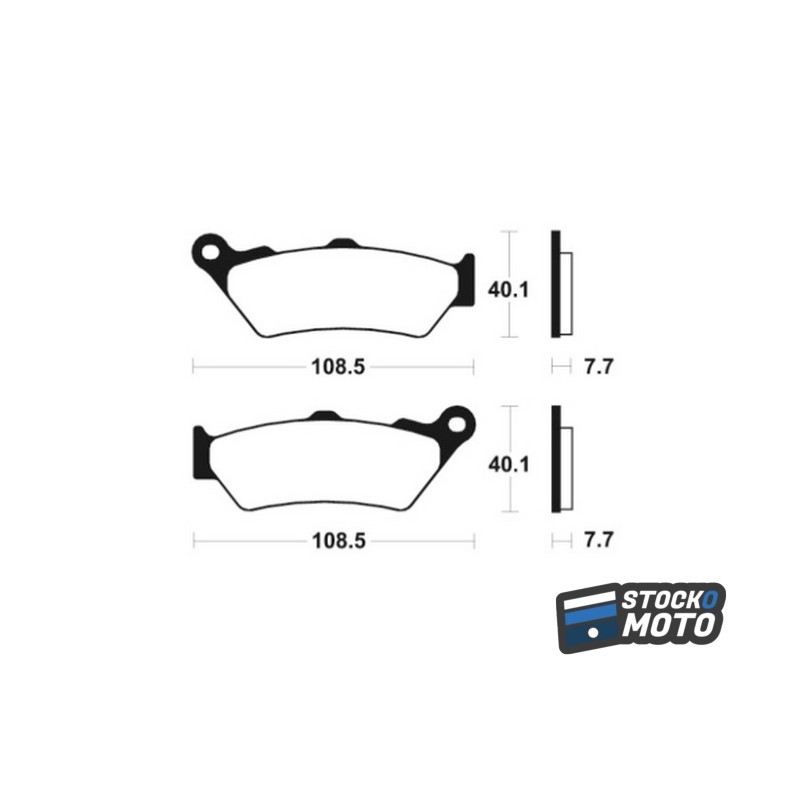 Plaquettes de frein BENDIX MF174 BMW F 650 GS de 2000 à 2012.
