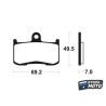 Plaquettes de frein BENDIX MF282 TRIUMPH DAYTONA 675 de 2006 à 2008.