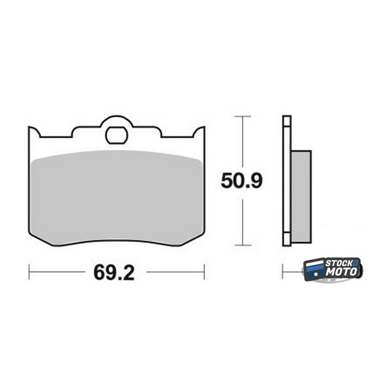 Plaquettes de frein SBS BRAKES pads 662H.C