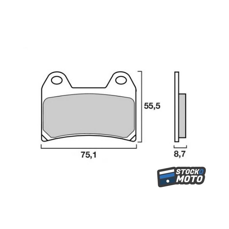 Plaquettes de frein SEMC-BREMBO-07BB19