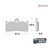 Plaquettes de frein BREMBO route carbone céramique - 07GR6207