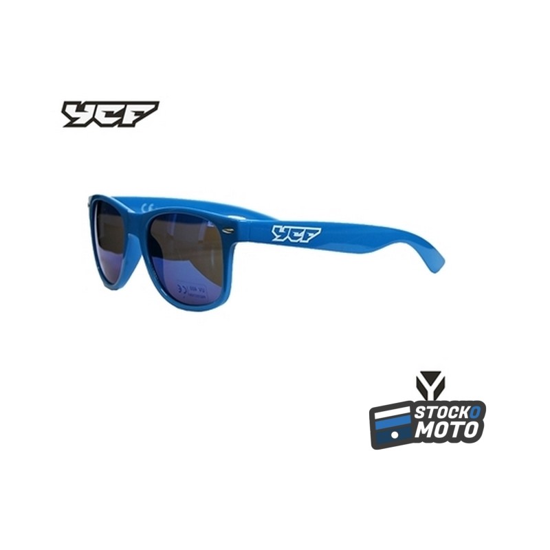 LUNETTE DE SOLEIL YCF BLEU LOGO BLANC 2020